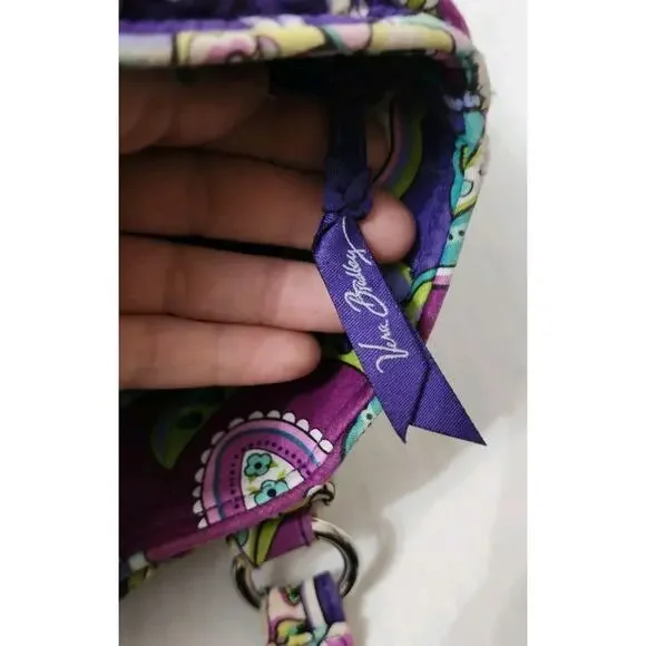 Vera Bradley retired quilted Mandy tote bag in a plum crazy paisley pattern. - Picture 11 of 16